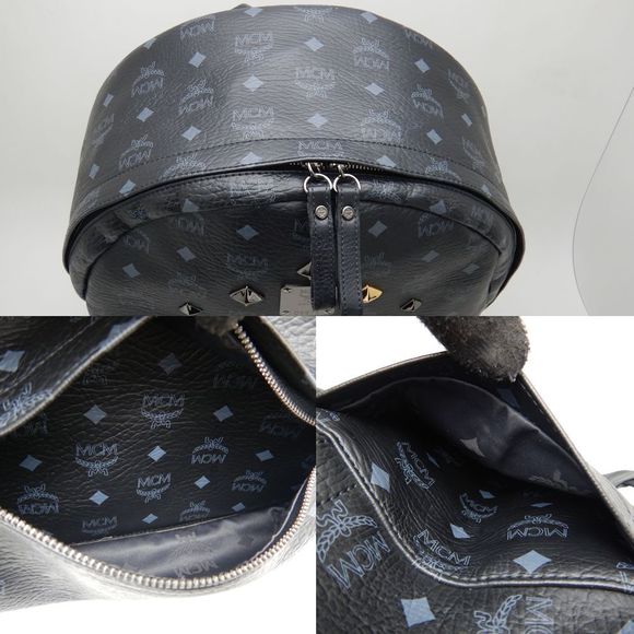 Mcm Backpack Stark Studded Visetos Pvc/ #111182M41B - Picture 8 of 9